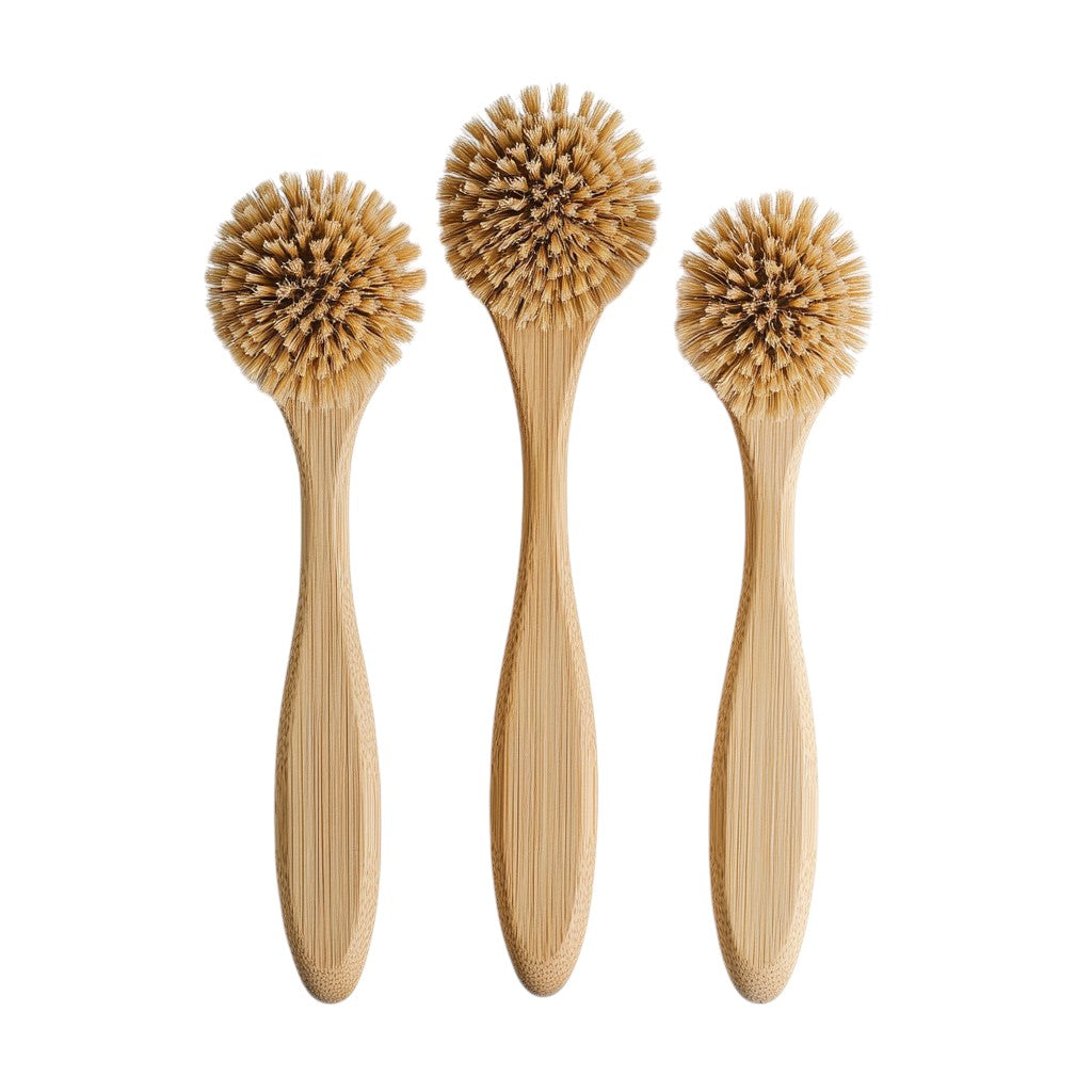 Vjkfx Natural Bamboo Bottle Brush Set (3-Pack)