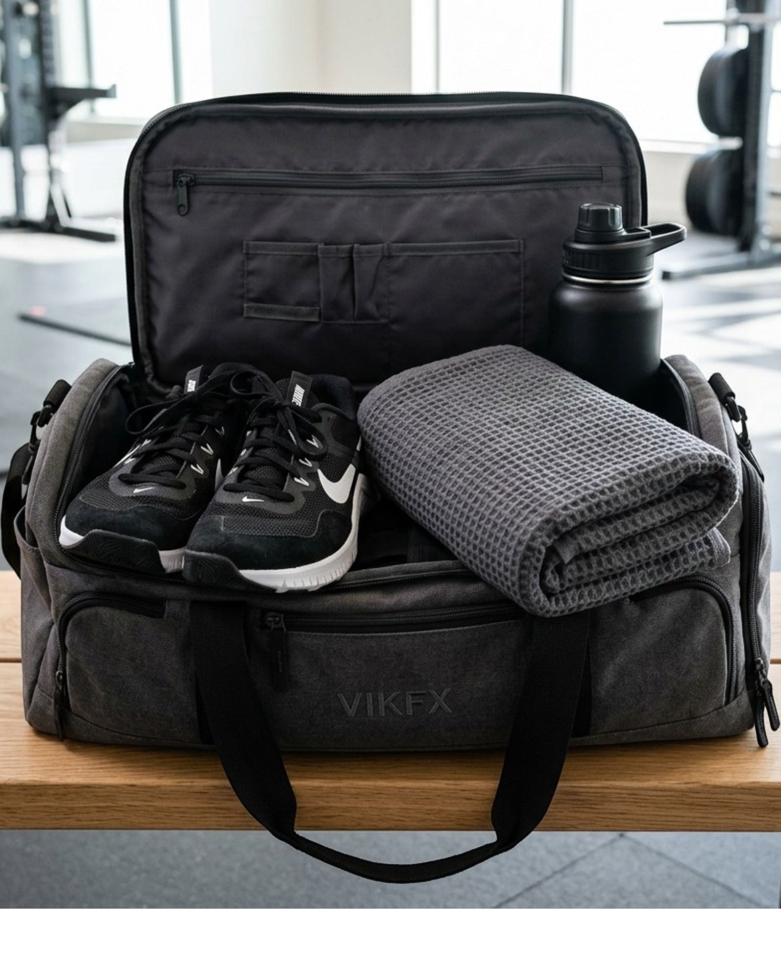 Vikfx Oversized Gym Towel for Bench and Mat Use