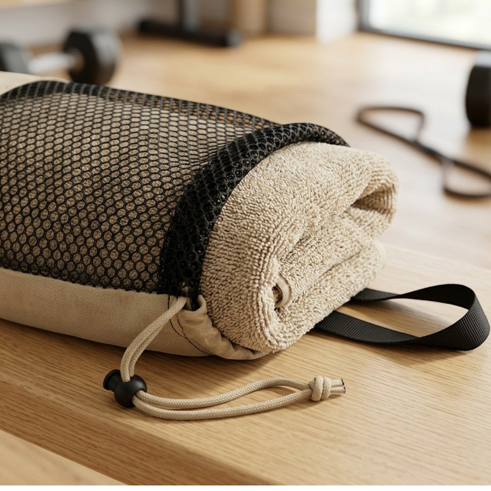Vikfx Travel Sports Towel with Mesh Storage Bag